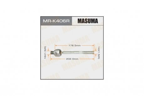 Тяга рулевая HYUNDAI, KIA/ RIO RH (MR-K406R) MASUMA 'MR-K406R