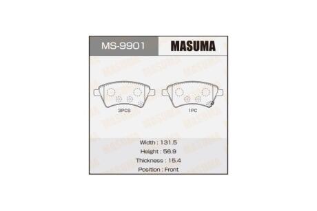 Колодки гальмівні (MS-9901) MASUMA MS9901