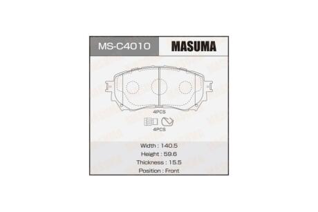 Гальмівні колодки передня MASUMA 'MSC4010