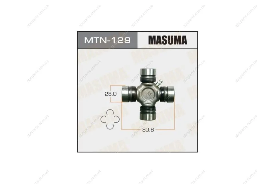 Крестовина карданного вала (28x56.1) Nissan (MTN-129) MASUMA MTN129 (фото 1)