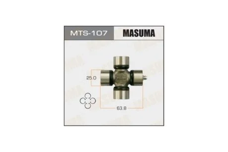Хрестовина карданного валу (25x63.8) Suzuki Jimny (00-) (MTS-107) MASUMA MTS107
