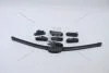 Щітка склоочисника 550 мм безкаркасна (22") (BAYONET, CLAW, BUTTON 16/19, PIN LOCK, PINCH TAB, SIDE 17/22, J-HOOK) (MU-022U) MASUMA MU022U (фото 7)