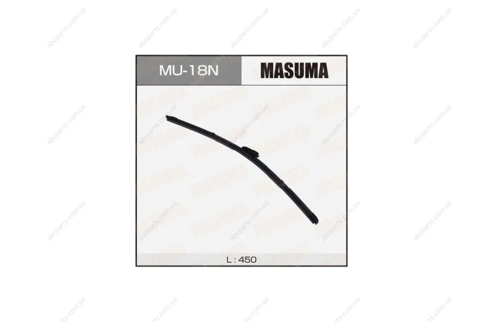 Щітка склоочисника 450 мм безкаркасна (18") (VATL 5.1) (MU-18N) MASUMA MU18N (фото 1)