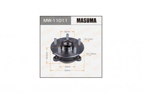Маточина колеса передня CAMRY ES350/AXVH70 GSZ10L (with ABS) (MW-11011) MASUMA 'MW11011