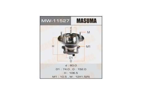 Ступица колеса MASUMA MW11527