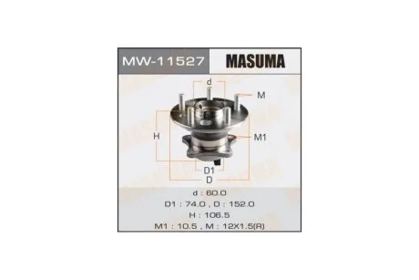 Маточина колеса (MW-11527) MASUMA MW11527