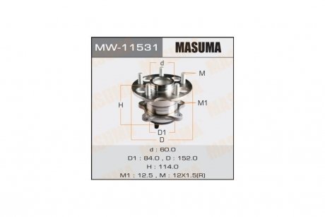 Маточина колеса (MW-11531) MASUMA MW11531