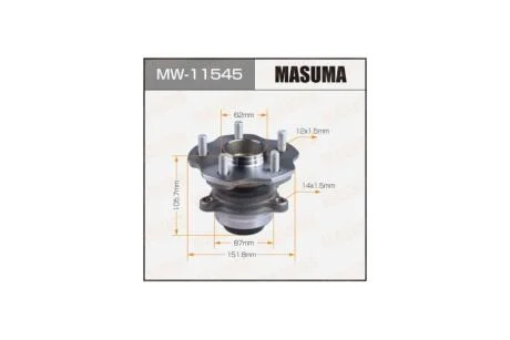 Ступица колеса задн Lexus RX450H, RX200T / GYL20W, AGL20L (с ABS) (MW11545) MASUMA 'MW11545