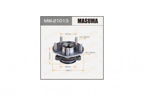 Ступица колеса передняя JUKE / F15(with ABS) MASUMA MW21013