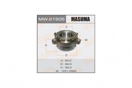 Ступица колеса заднего в сборе с подшипником Infinity FX 35 (02-08) (MW-21505) MASUMA MW21505