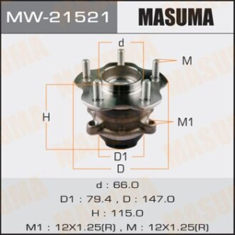 Маточина колеса задній Nissan X-TRAIL, SERENA / T32, C26 (з ABS) MASUMA 'MW21521