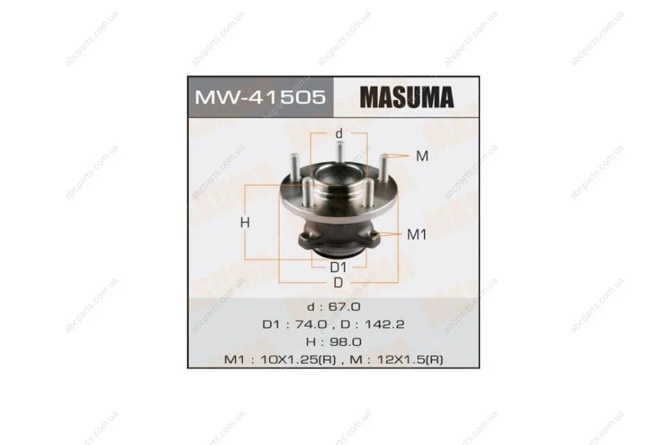 Маточина колеса (MW-41505) MASUMA 'MW41505 (фото 1)
