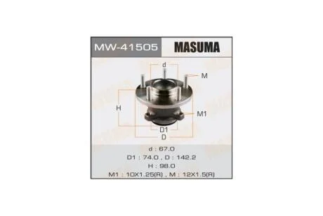 Маточина колеса (MW-41505) MASUMA 'MW41505