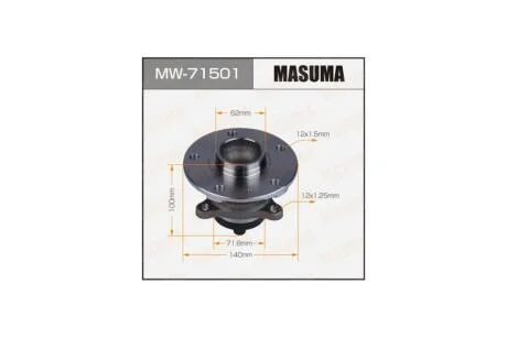 Ступица колеса задний SX4 SWIFT 06-(with ABS) (MW-71501) MASUMA MW71501