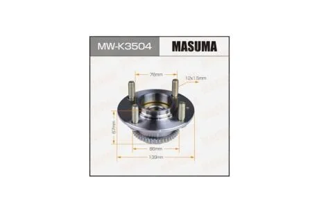 Маточина колеса (MW-K3504) MASUMA 'MWK3504