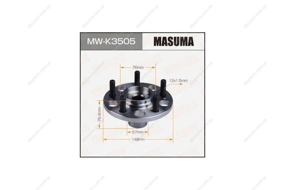 Маточина колеса (MW-K3505) MASUMA 'MWK3505 (фото 1)