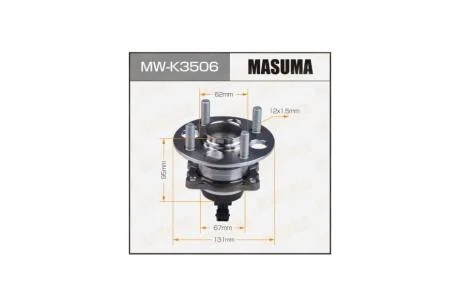 Маточина колеса задній KIA RIO IV17-(with ABS) (MW-K3506) MASUMA MWK3506