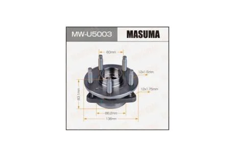 Маточина колеса (MW-U5003) MASUMA 'MWU5003