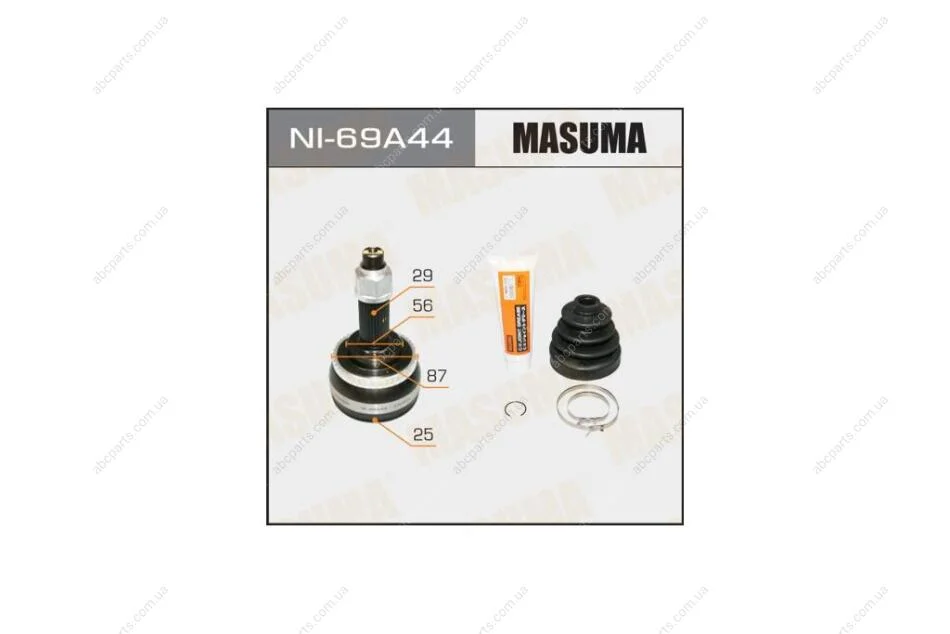 ШРКШ зовнішній Nissan Maxima, X-Trail (00-07) (нар:29/вн:25) (NI-69A44) MASUMA NI69A44 (фото 1)