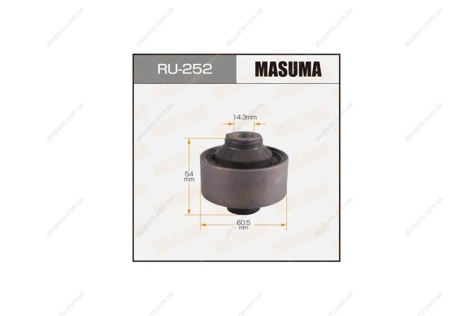 Сайлентблок переднього нижнього важеля задній Mitsubishi Lancer (00-09), Outlander (03-09) (RU-252) MASUMA RU252 (фото 1)