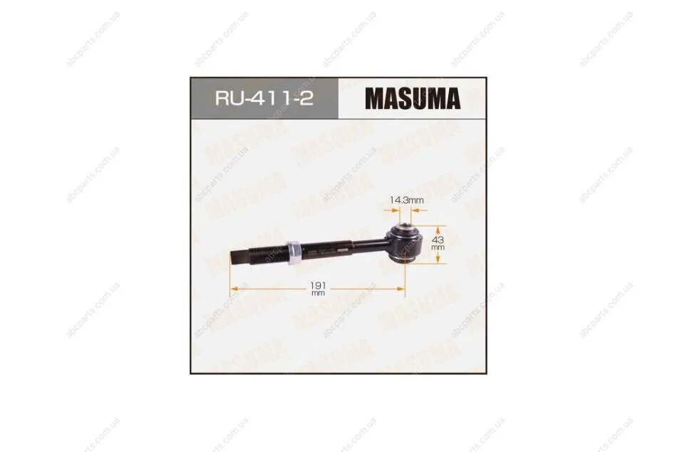 Тяга задняя поперечная левая (с сайлентблоком) L Toyota Avalon (05-12), Camry (01-), Highlander (01-03) (RU-411-2) Masuma MASUMA RU4112 (фото 1)