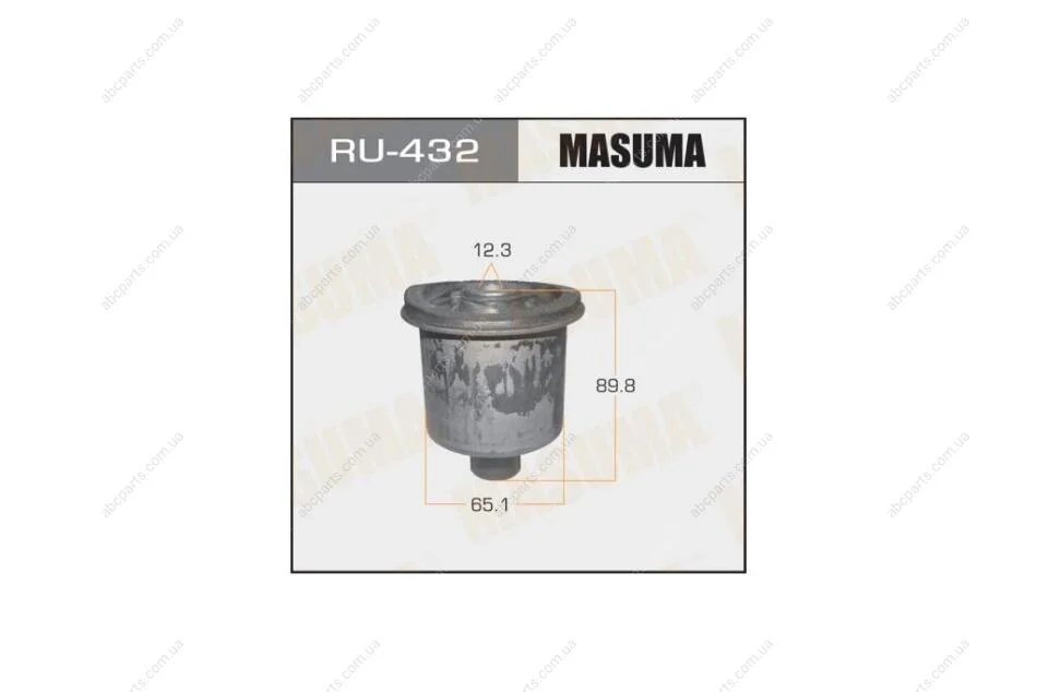 Сайлентблок задньої балки Nissan Note (05-12), Tida (04-12) (RU-432) MASUMA RU432 (фото 1)