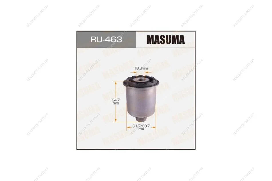 Сайлентблок підрамника заднього Suzuki Grand Vitara (05-) (RU-463) MASUMA RU463 (фото 1)