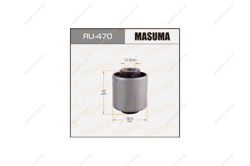 Сайлентблок заднього поперечного важеля Ford Focus (04-)/ Mazda 3 (03-), 5 (05-15) (RU-470) MASUMA RU470 (фото 1)