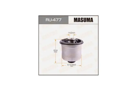 Сайлентблок задньої балки Toyota Auris, Corolla, Prius (06-) (RU-477) MASUMA RU477
