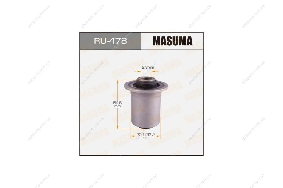 Сайлентблок заднего поперечного рычага Toyota Auris (06-), Avensis (08-), RAV 4 (05-16) (RU-478) MASUMA RU478 (фото 1)