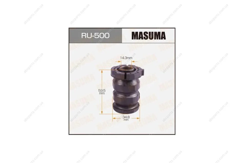 Сайлентблок переднього нижнього важеля передній Toyota Avensis (03-08) (RU-500) MASUMA RU500 (фото 1)