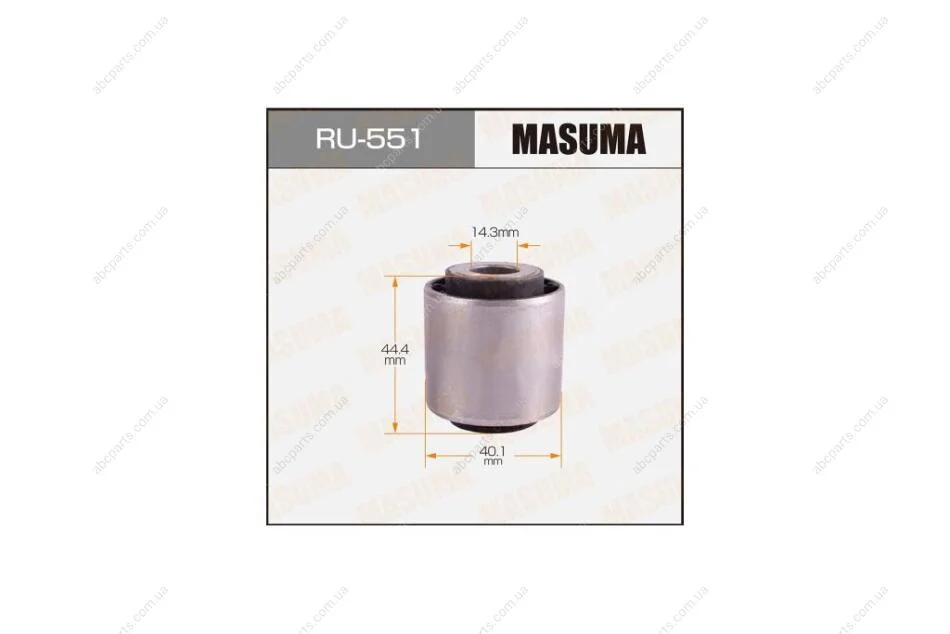Сайлентблок заднього поперечного важеля внутрішній Mazda 6 (07-12) (RU-551) MASUMA RU551 (фото 1)