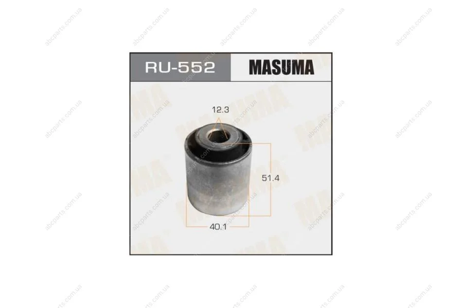 Сайлентблок заднього поперечного важеля зовнішній Mazda 6 (07-12) (RU-552) MASUMA RU552 (фото 1)