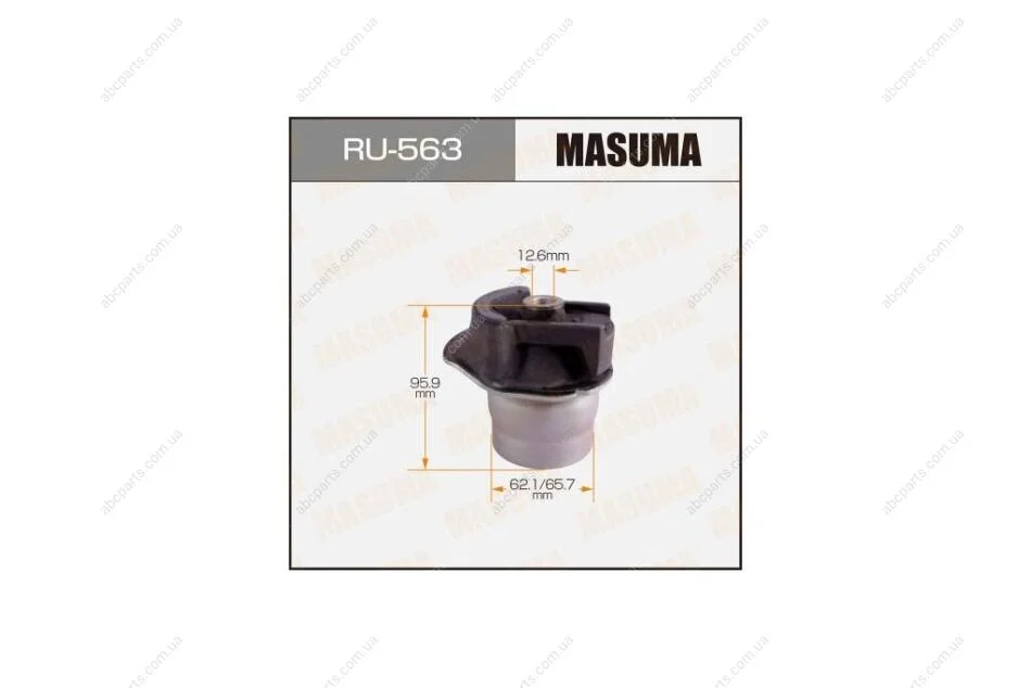 Сайлентблок задньої балки Toyota Corolla (01-07), Prius (03-11) (RU-563) MASUMA RU563 (фото 1)