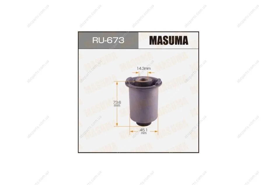 Сайлентблок заднього верхнього важеля Nissan Pathfinder (05-) (RU-673) MASUMA RU673 (фото 1)