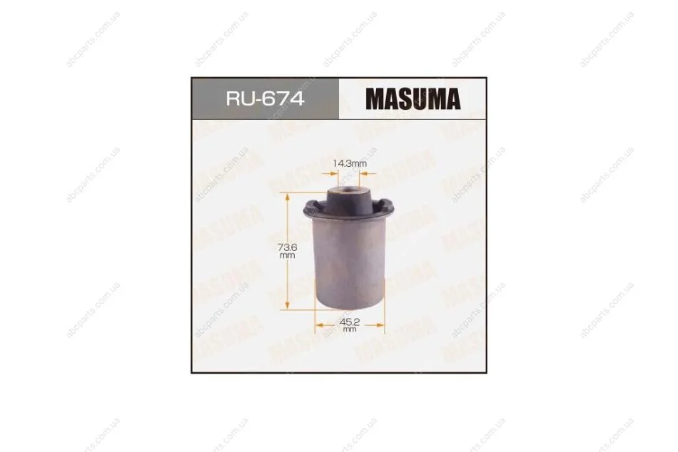 Сайлентблок заднього верхнього важеля Nissan Pathfinder (05-) (RU-674) MASUMA RU674 (фото 1)