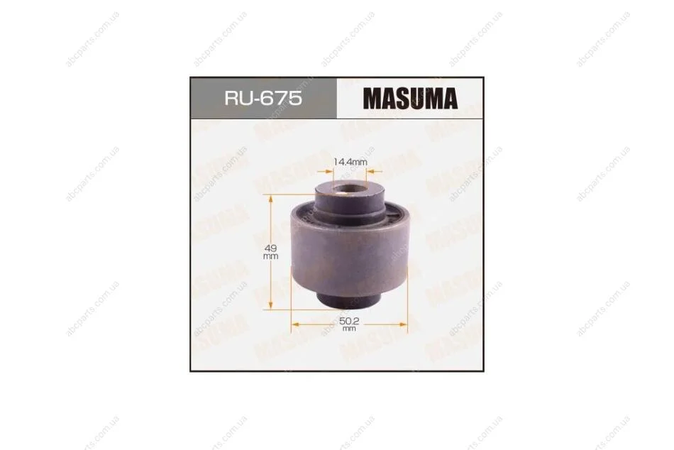 Сайлентблок переднього нижнього важеля Nissan Juke (10-), Leaf (12-), Teana (08-14) (RU-675) MASUMA RU675 (фото 1)