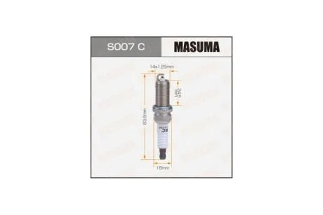 Свеча зажигания NICKEL LFR5A-11 (6376) MASUMA S007C