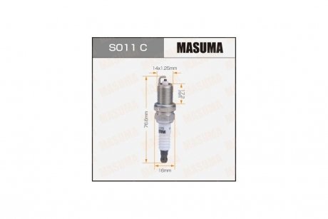 Свеча зажигания NICKEL BKR6EYA-11 (4073) MASUMA S011C