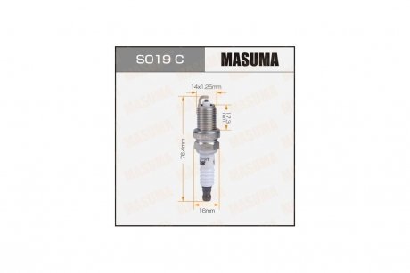 Свеча зажигания NICKEL BKR5EYA(2087) MASUMA S019C