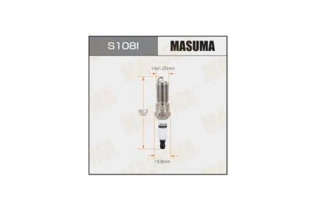 Свіча запалювання IRIDIUM (LTR6AI-9) MASUMA S108I