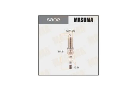 Свічка запалювання PLATINUM (LZKAR6AP-11) Masuma MASUMA S302P