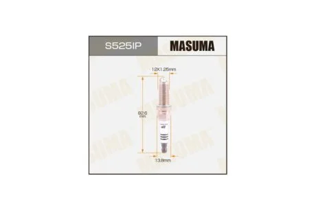 Свеча зажигания IRIDIUM+PLATINUM (ILKAR7L11) Masuma MASUMA S525IP