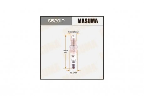 Свеча зажигания IRIDIUM+PLATINUM (IFR6T11) MASUMA S529IP