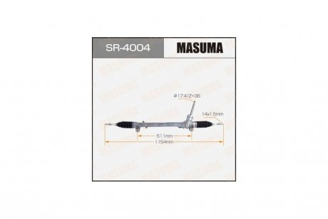 Рейка рулевая MAZDA 3MAZDA 6 / BM#GJ# MASUMA SR4004