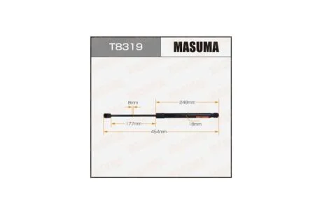 Амортизатор багажника L=454mm MASUMA T8319