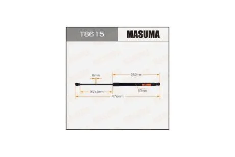 Амортизатор багажника L=472mm MASUMA T8615