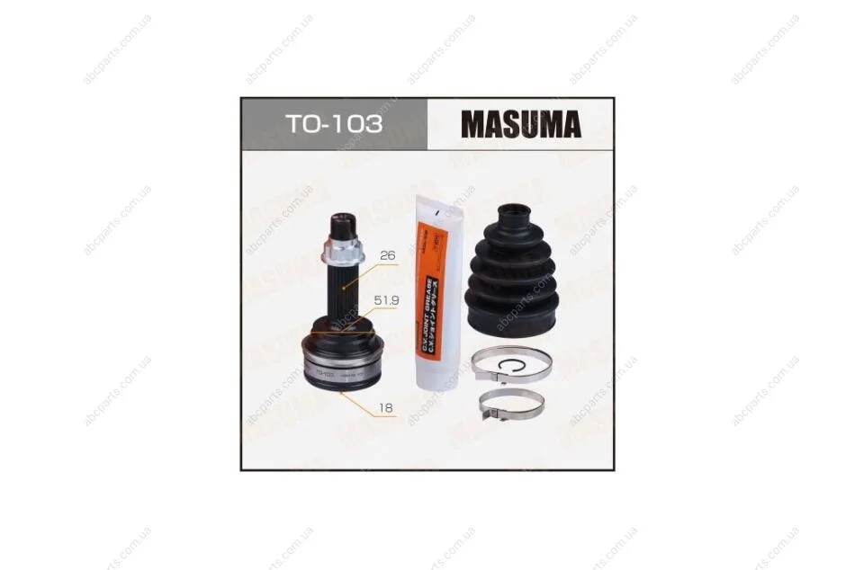 ШРУС наружн RAV4 2005-2012 (TO-103) MASUMA 'TO103 (фото 1)