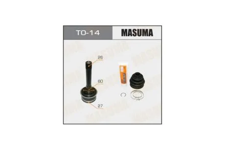 ШРУС 27x60x26 TOYOTA HIACE IV (95-11) (TO-14) MASUMA TO14