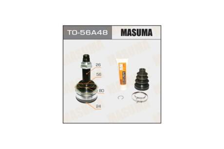 ШРУС 24x56x26x48 TOYOTA CAMRY ACV30. 2001-2006TOYOTA AVENSIS (03-08), TOYOTA CAMRY (01-06) (TO-56A48) MASUMA TO56A48